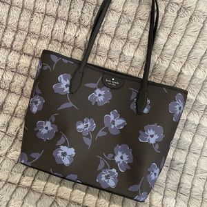 Kate Spade Lori Tote Carryall Bag Tossed Poppies Print